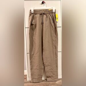 All in Motion Taupe High-Rise Tapered Pants